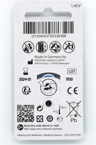 Remcell 675 Numara 1.45V İşitme Cihazı Pili Blister 6'lı