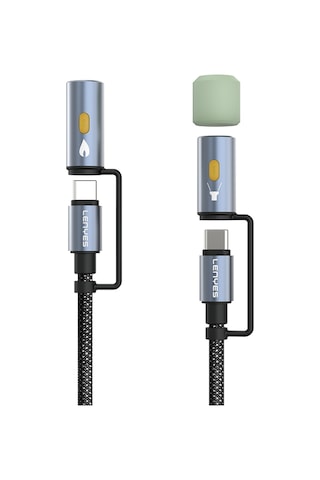 Lenyes LC111 60 W 4in1 Çoklu Şarj Kablolu Fener Ve Çakmaklık Özellikli Kablo 1 M