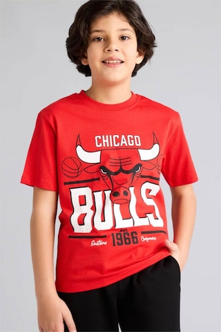 Defacto Nba Chıcago Bulls Tişört Erkek Çocuk G7615a826smrd135 Kırmızı-rd135