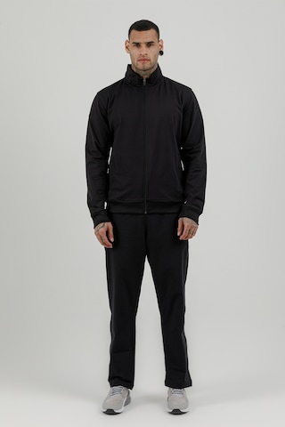 Airlife Sportswear Tam Boy Fermuarlı Erkek Dik Yakalı Eşofman Takımı Siyah