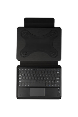 Apple Uyumlu iPad Pro 10.2 8.nesil Border Keyboard Bluetooh Bağlantılı Standlı Klavyeli Tablet Kılıfı Kapaklı Kılıf