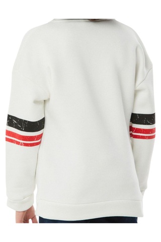 Erkek Çocuk /kız Çocuk Legends Yazılı Fermuar Yaka Beyaz Renk Sweatshirt Beyaz