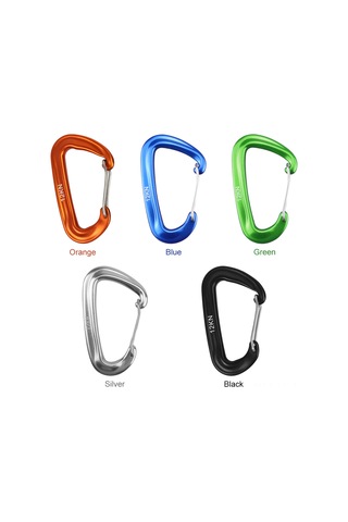 Leezsing 6 Adet Yeşil 7075 Alüminyum Yardımcı Kanca, 12kn Yük Kapasitesi, Kamp Ve Doğa Aktivitesi İçin Esnek Ve Dayanıklı Yeşil