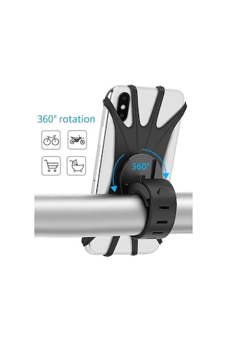 Larimar Silikon Esnek Bisiklet Telefon Tutucu - 9067154230425lmr Çok Renkli