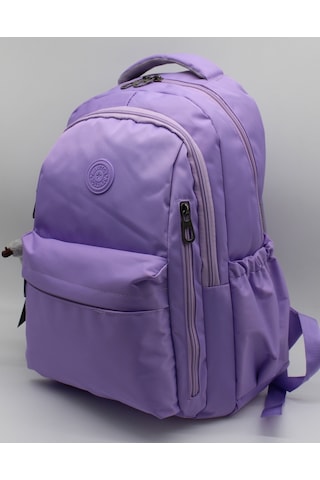 Modern Günlük Okul Sırt Çantası Suya Dayanıklı Unisex Okul Çantası 2500 Lila Mor
