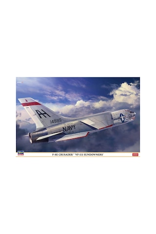 Hasegawa 7524 1/48 Ölçek, F-8e Crusader Vf-111 Sundowners Savaş Uçağı Plastik Model Kiti