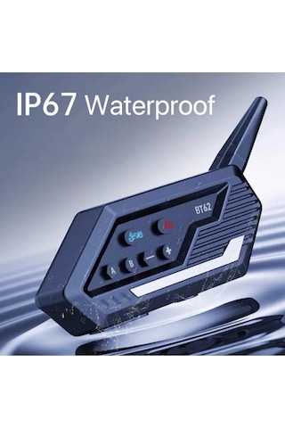 Vothoon BT62 Kablosuz Bluetooth Intercom 2 Motosiklet Kask Kulaklığı