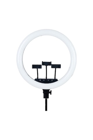 Led Rl-21 Inç 220v Girişli 3 Adet Telefon Tutacaklı+uzaktan Kumanda+çantalı Selfie Işığı Senalstore