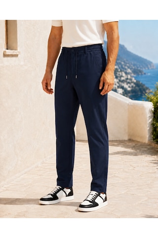 Danger Erkek Beli Lastikli Comfort Fit Pantolon Lacivert 0170ddngr