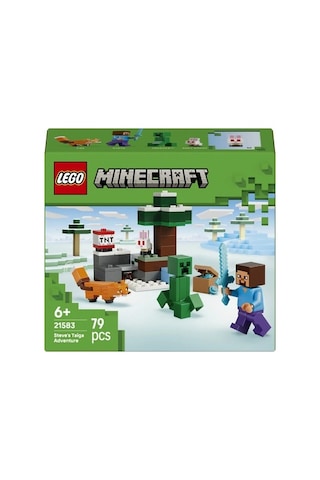 Minecraft Temalı Steve İn Tayga Macerası, 6 Yaş Ve Üzeri Eğlenceli Oyuncak