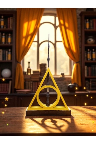 Özel Üretim El Boyaması Harry Potter Mürver Asa Koleksiyonluk Büyücü Asası Hediye Paketli Ahşap
