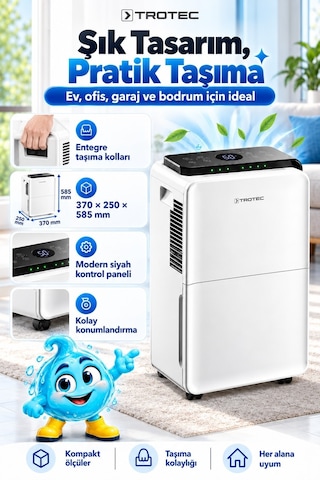 Trotec TTK 99 Nem Alma Ve Hava Temizleme Cihazı
