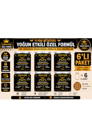 Bitkisel Atom Güç Ve Enerji Macunu & Performans Desteği 17gr X 6 Şişe