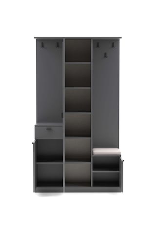 Harmony Partmanto Vestiyer Ayakkabılık 106x190x39 Cm - Modern Tasarım Antrasit