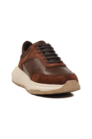 Ayakmod Premium 5394 M Kahve Hakiki Deri Erkek Sneaker Kahve