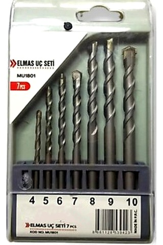 Elmas Uç Seti 7 Parça Beton Delme Matkap Ucu Beton Delme Ucu Mu18