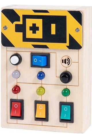 Pazly Panosu Oyuncakları Öğrenme Led İçin Geeroyoo Eğlenceli Eğitici Devre Çocuklar Ahşap - Vn