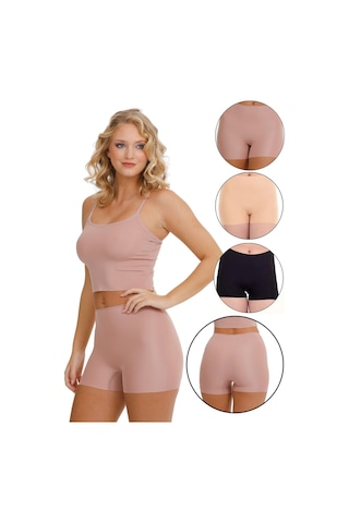Sensu Lazer Kesim Yüksek Bel Şort 3'lü Set Model-5 Model5