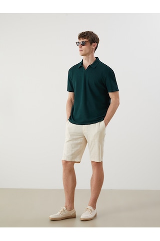Lcw Vision Petrol Polo Yaka Pike Erkek Tişört
