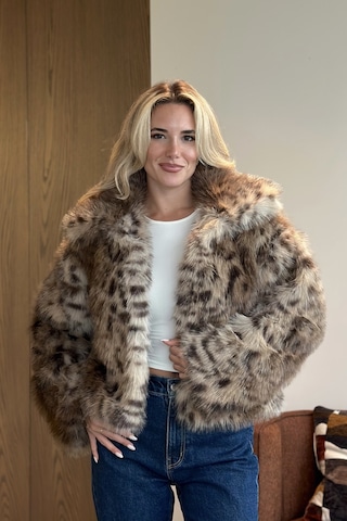 Kahverengi Leopar Desenli Kürk - 851153 Leopar