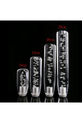 Xindoker Mavi Kristal Led Vites Kolu, 10cm Evrensel Araba Vites Başlığı, Kolay Kurulum, Plastik Malzeme, Araba İç Dekoru Zenginleştirici Mavi