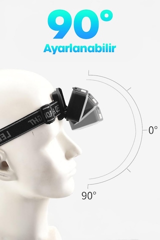 3 Modlu Pilli Kafa Lambası Kampçı Tamirci Balıkçı Outdoor Kafa Feneri Işığı K4115 Çok Renkli