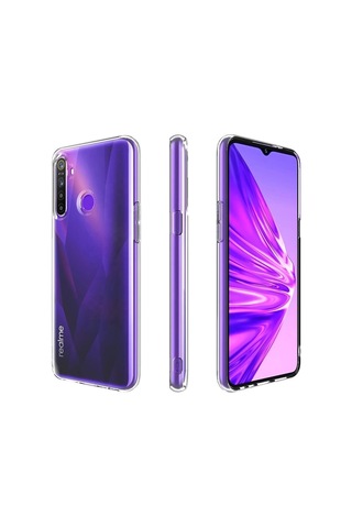 Newface - 214 - Realme 5i Kılıf Lüx - Csmo-tex - Şeffaf Silikon