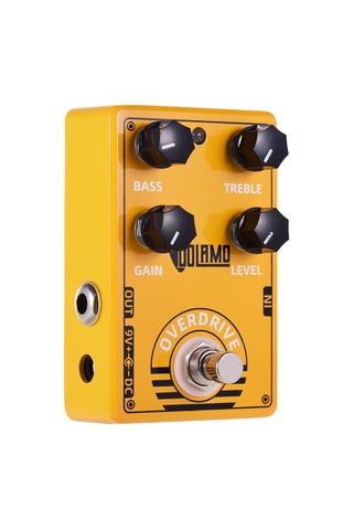 Geeksen Elektrik Gitar İçin Bas Tiz Seviye Kontrolleri Ve True Bypass Tasarımına Sahip D-8 Overdrive Gitar E Sarı