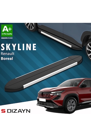 S-dizayn Renault Boreal Skyline Aluminyum Yan Basamak 183 Cm 2025 Üzeri A+ Kalite