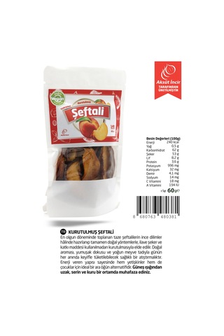 Kurutulmuş Şeftali 60 G