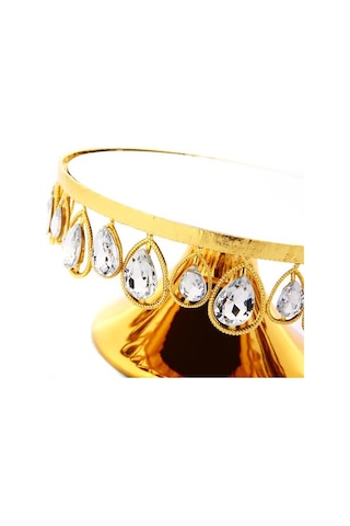 Vitale Nila Gold Ayaklı Tabak 22X11 CM Ak.Hq0010