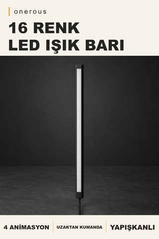 Onerous 16 Renk Led Işık, Kumandalı, Yapışkanlı Onr-785957376 Çok Renkli