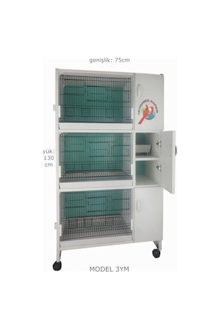 İstanbul Kafes Model 3Y Pvc Kuş Dolabı