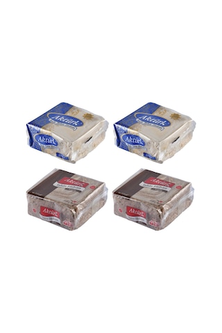 Aktürk Helva 500 Gr Sade Ve Kakaolu 4 Lü Karma Paket
