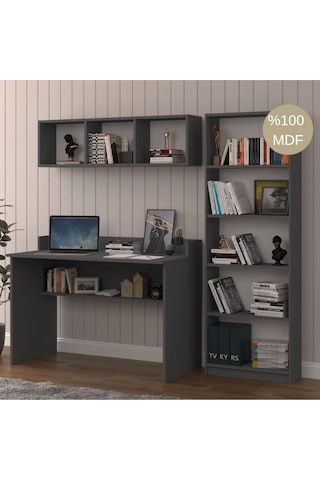 Erb Çalışma Masası Takımı Antrasit