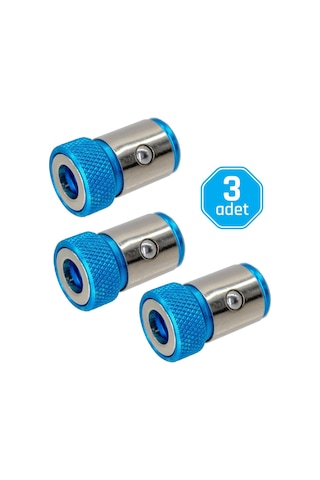 6134x3 Bits Uçlar İçin Mıknatıslı Vida Tutucu Halka 24 Mm 3 Adet