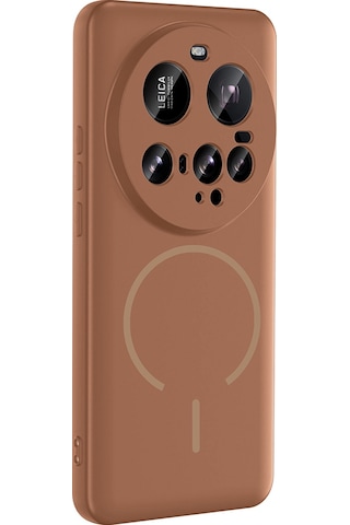 Xiaomi 15 Ultra Kılıf M-safe Şarj Özellikli Zore Meta Kapak Mürdüm