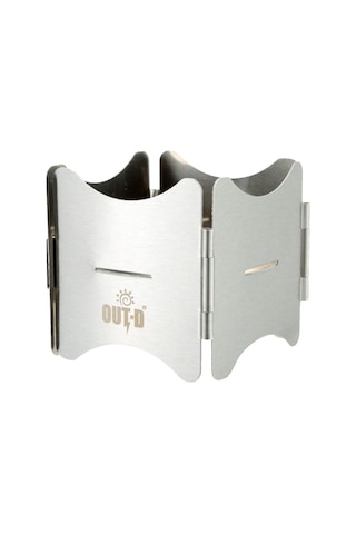 Tenfowee Çelik Gümüş Parça Katlanabilir Dış Mekan Alkol Fırını, Taşınabilir Oxford Çanta İle, Katı Yakıt Tutucu Tabla, Dayanıklı Ve Hafif, 7.5x7.5x7cm Gümüş