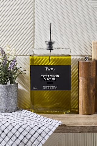 Molivet 750ml Silver Kapak Cam Yağdanlık-sosluk-sirkelik