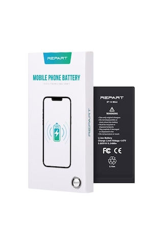 İphone 13 Mini Uyumlu Güçlendirilmiş Yüksek Kapasite Batarya - 2450 Mah