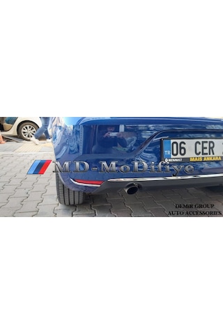S-Dizayn  Renault Clio 5 Krom Reflektör Çıtası 2 Prç. 2019 ve Üzeri