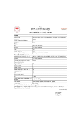 Ekosol Farm Solucan Gübresi %100 Gübre 10 KG