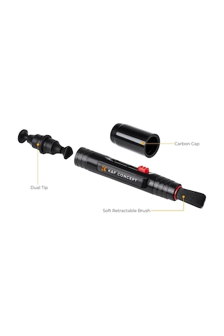 K&f Concept Kf1691 Çift Taraflı Karbon Başlık Lens Temizleme Kalemi