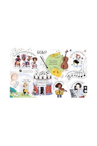 Lift-the-Flap Questions and Answers About Music - Lara Bryan - Usborne