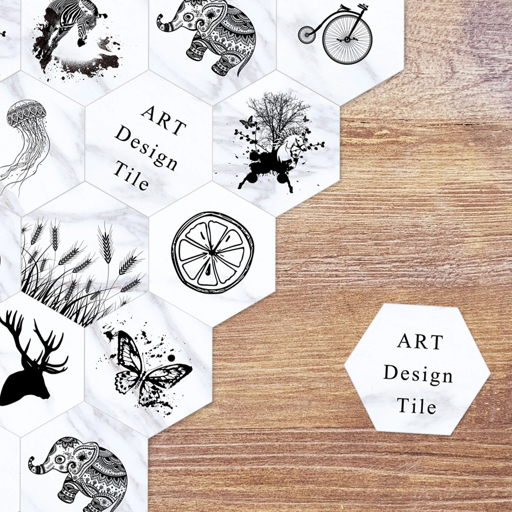 Hombey Pvc Zemin Sticker 10 Adet, 20x23 Cm, 27 Desen Seçeneği, Kolay Yapıştır & Çıkar, Duvar/zemin/tahta Uygulanabilir, Ev Dekorasyonu Yeni Look Diğer