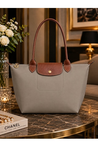Longchamp Kadın Omuz Çantası L1621 089 Gri