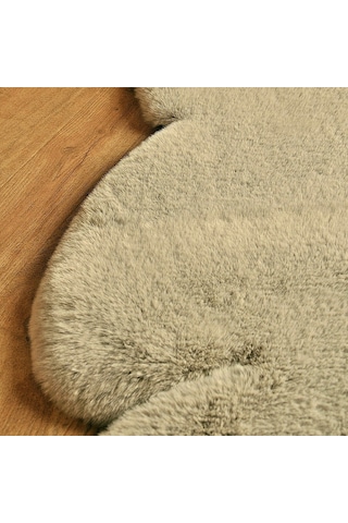 Yıkanabilir Kaymaz Taban Post Peluş Çocuk Halısı Vizon