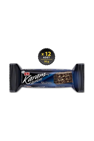 Eti Karam Gurme Bitter Çikolatalı Gofret 12 x 50 G