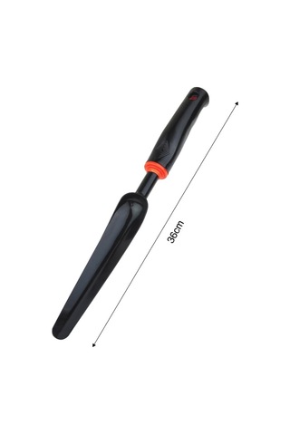 Bahçe Aracı Siyah Kauçuk Saplı Yuvarlak Şekilli Ot Çektirme