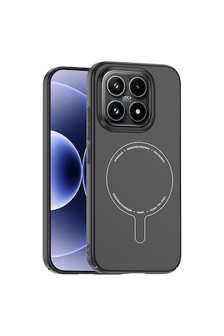 Gpack Xiaomi 17 Kılıf Elio Kablosuz Şrj Özellikli Kamera Korumalı Sert Pc Siyah